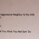 Image of letter written by Richard Brookshire to passive-aggressive complaining neighbors
Facebook